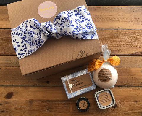 Kit #1: includes Soap Bar, Body Balm Lotion Bar, Jumbo Dead Sea Salt Bath Bomb, Cuticle Balm Pod