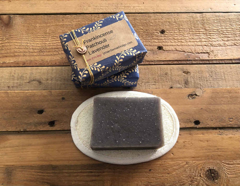 Frankincense Patchouli Lavender Bar Soap