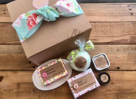 Kit #2: includes 2 Soap Bars, 1 Jumbo Dead Sea Salt Bath Bomb, Body Balm Lotion Bar, 1 Eco Soap Lift, Cuticle Balm Pod