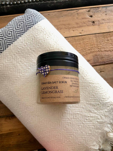 Lavender Lemongrass Dead Sea Salt Scrubs