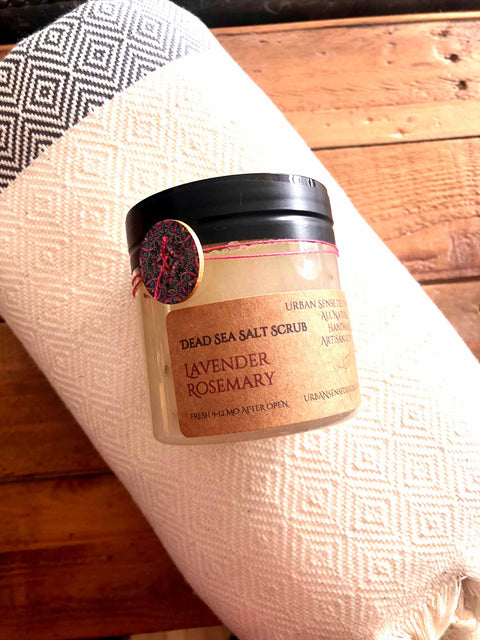 Lavender Rosemary Dead Sea Salt Scrubs