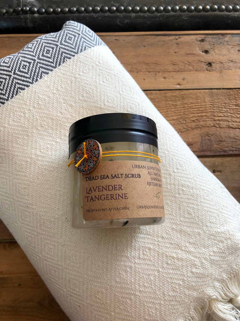Lavender Tangerine Dead Sea Salt Scrubs