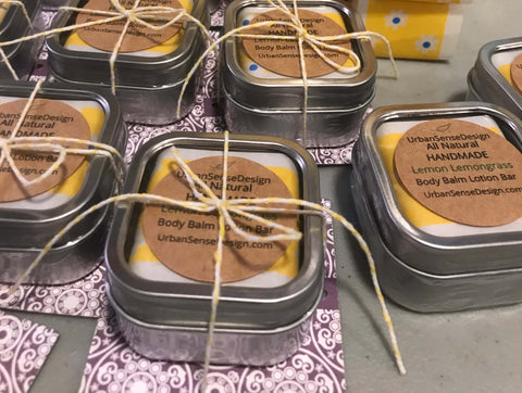 Lemon Lemongrass Body Balm Lotion Bars