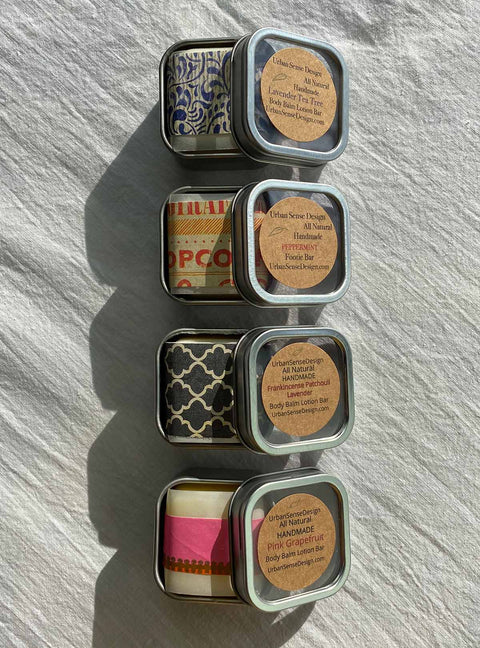 Body Balm Lotion Bars: choose your lotion bar for your custom spa kit.