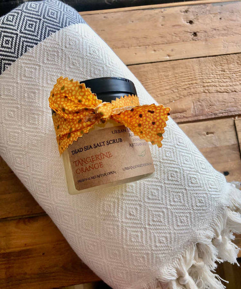 Tangerine Orange Dead Sea Salt Scrubs