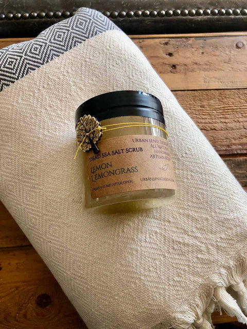 Lemon Lemongrass Dead Sea Salt Scrubs